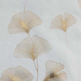Fehér-aranyszínű átlátszó függöny 140x240 cm Ginkgold – douceur d'intérieur