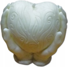 Kézzel készített illatos szójagyertya szív