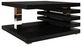 Kávésasztal KYOTO 31x60 cm matt fekete