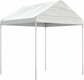vidaXL fehér polietilén pavilon tetővel 2,28 x 2,23 x 2,69 m
