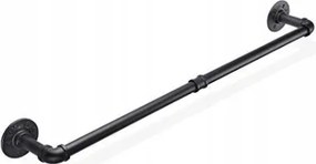 Fürdőszobai törölközőtartó akasztó loft fekete