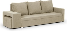 DOTA Háromszemélyes kinyitható kanapé Cappuccino