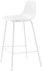 Fehér műanyag bárszék (ülésmagasság 67,5 cm) Whitby – Unique Furniture