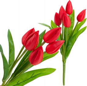 Tulipán csokor tulipán Művirágok élő húsvét gumírozott 5db