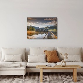 Tó képe (üvegen) (70x50 cm)