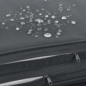 Juskys Syros kerti rattan ágy - fekete