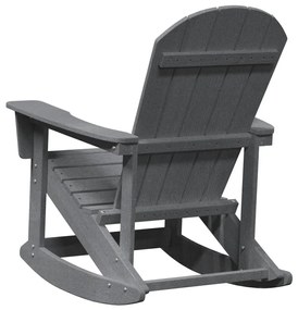 Adirondack hintaszék Világosszürke 73.5x92x90 cm HDPE