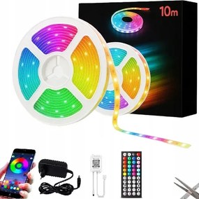 Led szalag Alkalmazás Távirányító Zene 12V 18dióda/m 10M Rgb 5050 Bluetooth W119