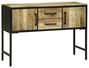 Oldalszekrény 100x35x70 cm Tömör fa Durva mangó