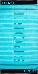 SPORT Strandtörölköző türkiz 165x90cm