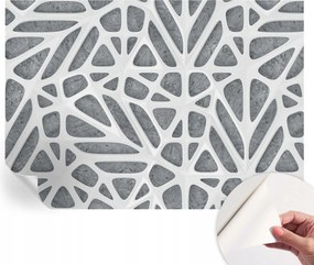 Öntapadós tapéta Fali furnér 3D hatás Geometrikus háló 208x146 cm