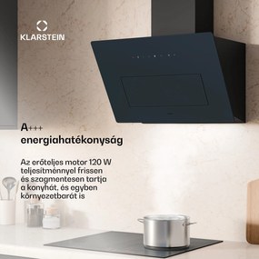 Klarstein SleekAir páraelszívó, A+++, 717 m³/h, Érintő, LED, 60 cm