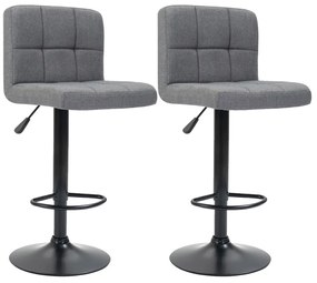 Szövet borítású bárszék 2 db, több színben-világos szürke