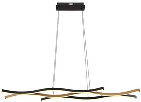 Globo 67206HW - LED Csillár zsinóron GERONIMO LED/35W/230V fekete/barna