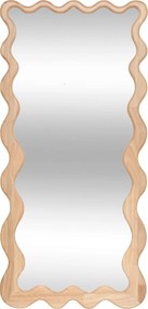 Brooke fali tükör 48 x 100 cm hullámos fa mdf keret