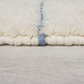 Krémszínű kézi szövésű gyapjú szőnyeg 120x170 cm Dottie Geometric – Flair Rugs