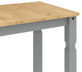 Corona szürke tömör fenyőfa ebédlőasztal 112 x 60 x 75 cm