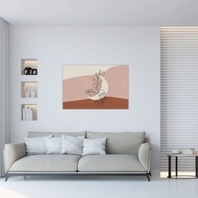 Kép - Boho levelek N⁰2 (90x60 cm)