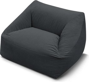 Sötétszürke kordbársony babzsákfotel Lilibet – Bobochic Paris