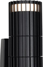 Kültéri fali lámpa fekete mozgásérzékelővel 2-lámpás - Boris