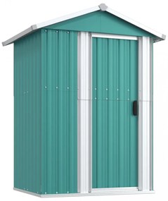 zöld horganyzott acél kerti fészer 126x97,5x177 cm