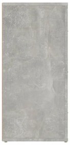betonszürke szerelt fa tálalószekrény 40x33x70 cm