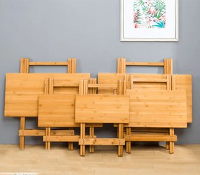 Szék, natúr bambusz, DENICE