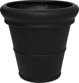 Pottery Pots Bucket Low Classic virágcserép, fekete, több méretben - PotteryPots méret: M - ø 55 cm | m. 48 cm