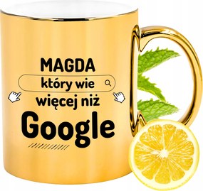 Prémium Arany Csillogó Bögre Magdinak Ajándék Nyomtatott Fotóval