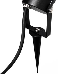 3 db-os kerti tüskés lámpa készlet fekete, kábellel és dugóval IP65 - Done