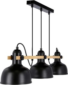 RENO lógcsillár 3xE27/40W/230V fekete/barna