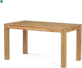 Tömör Tölgy Étkezőasztal 140×80 cm. DS-H140 DUB