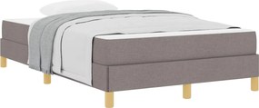 vidaXL Boxrugós ágy matracmal Tópszínű 120 x 190 cm szövet