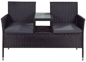 Juskys Rattan pad - Monaco fekete