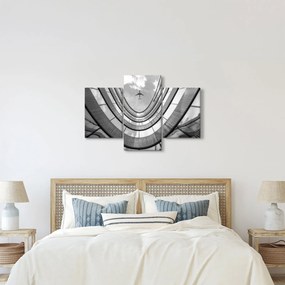 Kép - Repülőgép az épület felett (90x60 cm)