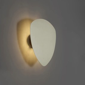 Design bézs organikus fali lámpa 32 cm 2-lámpás - Pulley