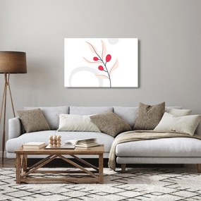Kép - Rózsaszín virágos absztrakció N⁰3 (90x60 cm)