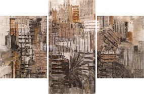 Kép - absztrakció barna tónusokkal (90x60 cm)