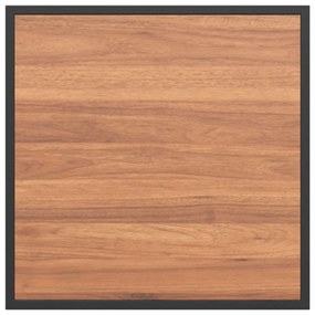 Barna Kerti Kávéasztal 55x55x35 cm DPC és Acél