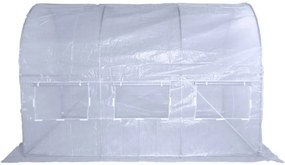 Kerti fóliasátor FEHÉR 2x3m UV-szűrővel PREMIUM