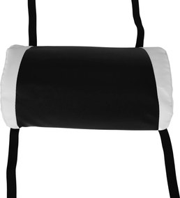 Irodai/gamer szék RGB LED világítással, fekete/fehér, JOVELA