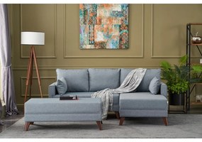 Világoskék sarokkanapé (jobb oldali) Bella – Balcab Home