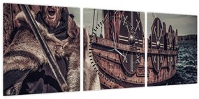 Kép - Viking (órával) (90x30 cm)