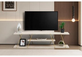 TV szekrény Canaz - Arany, Travertine
