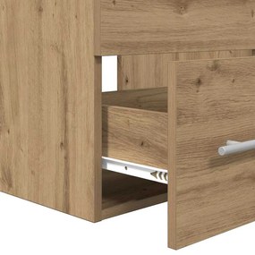 Fürdőszoba bútor szett 2 pcs Musta tammi 41 x 38.5 x 48 cm