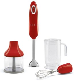 SMEG botmixer HBF03 tartozékokkal, 700W, piros - Smeg
