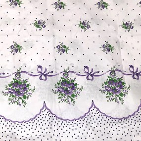 KREPP pamut ágynemű Homa EMILY VIOLET 140x200 cm