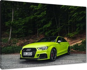 Vászonkép 70x50 Limezöld Audi Auto