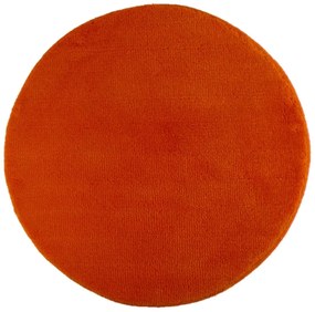 Fürdőszoba-szőnyeg UNI COLOR Narancssárga - Narancssárga / Kör Ø 90 cm