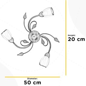 ONLI - Mennyezeti lámpa LILIANA 3xE14/6W/230V